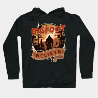 Bigfoot Believe Design Hoodie